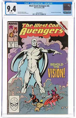 Buy West Coast Avengers #45 1st White Vision! Key Issue! Disney+ CGC 9.4 • 195£
