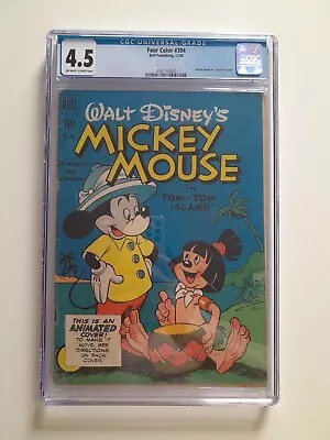 Buy Four Color #304 Cgc 4.5 Dell Comics Mickey Mouse December 1950 • 119£
