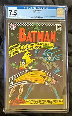 Buy Batman 188 Cgc 7.5 The Eraser Ten Best Dressed Corpses Dc Comics 1966 • 209.02£