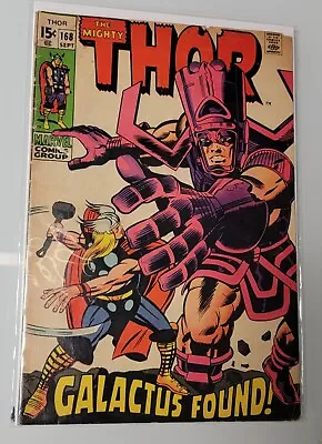 Buy THOR #168 (Marvel 1969) Origin Of GALACTUS & 1st Appearance Of THERMAL MAN 6.0 • 47.49£