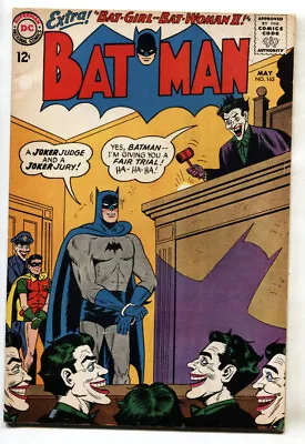 Buy Batman #163 1964-DC Comics-Joker Cover-Bat Girl-Bat-Woman-Silver Age-FN- • 296.36£