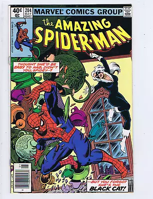 Buy Amazing Spider-Man #204 Marvel 1980 Black Cat Always Lands On Her Feet ! • 16.62£