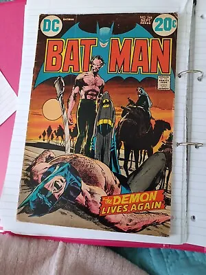 Buy Batman #244 DC Comics 1972 Classic Ra's Al Ghul , Neal Adams Cover VG • 120£