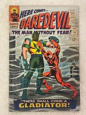 Buy Daredevil #18 (RAW 4.5 - MARVEL 1966) Key 1st Gladiator • 120.09£