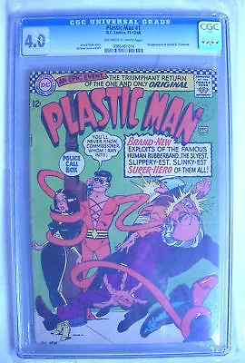 Buy 1966 Plastic Man #1 Gil Kane Cgc 4.0 Dc • 128.98£