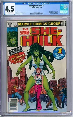 Buy Savage She-Hulk 1 CGC Graded 4.5 VG+ Newsstand Marvel Comics 1980 • 78.81£