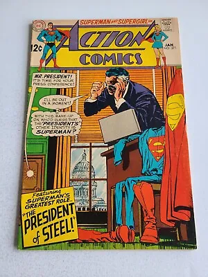 Buy Action Comics 371 - DC 1969 Comic Book-  Superman - Curt Swan - F/VF 7.0 • 18.02£