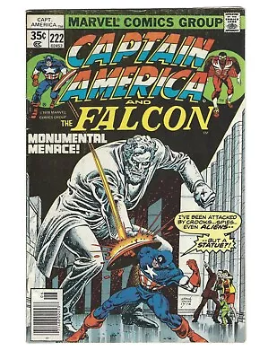 Buy Marvel Captain America And Falcon No. 222 VG (4.0) 1978 • 4.96£