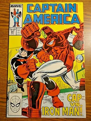 Buy Captain America #341 Hot Key Fine+ 1st Lemar Hoskins Battlestar Marvel Disney • 16.96£