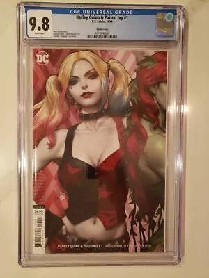 Buy Harley Quinn And Poison Ivy 1 Artgerm Variant CGC 9.8 DC Comics 2019 • 47£