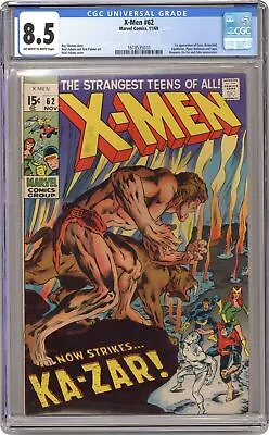 Buy Uncanny X-Men #62 CGC 8.5 1969 1618535010 • 262.13£
