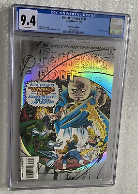 Buy Fantastic Four #398 CGC 9.4 Collector's Edition Prism Foil Cover • 47.44£