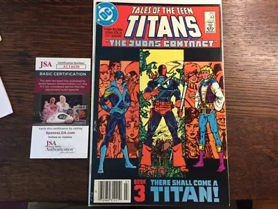 Buy Tales Of The Teen Titans #44 DC Comics 1984 1st Appearance Nightwing PEREZ AUTO • 158.79£