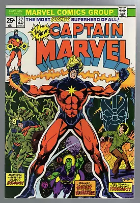 Buy Captain Marvel #32 1974 NM+ 9.6 1st Drax • 128.72£