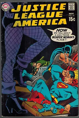 Buy Justice League Of America 75  Black Canary Joins The JLA!  Hi-Grade 1969 VF- DC • 200.11£