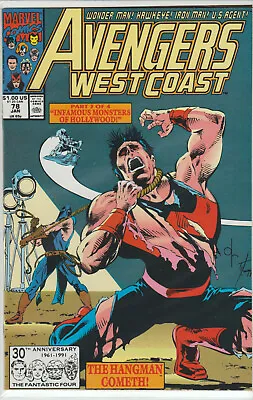 Buy Marvel Comics Avengers West Coast #78 1st Print Vf • 2.25£