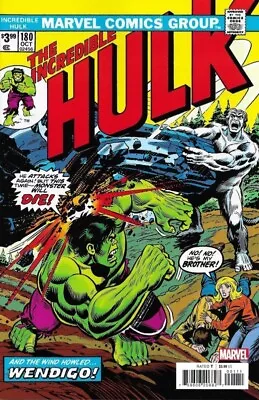 Buy The Incredible Hulk #180 (RARE Facsimile Edition) 1st Wolverine Cameo Appearance • 12.99£