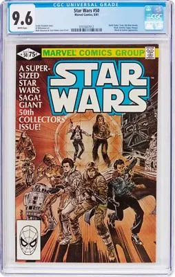 Buy Star Wars #50 (Marvel, 1981) CGC NM+ 9.6 White Pages. Darth Vader, Yoda, Obi Wan • 195£