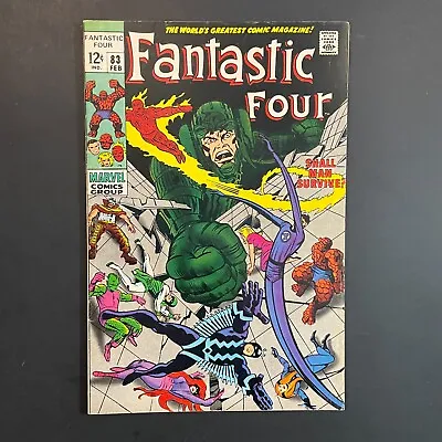 Buy Fantastic Four 83 Silver Age Marvel 1969 Stan Lee Jack Kirby Comic Book Maximus • 39.38£