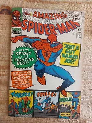 Buy Amazing Spider-Man 38 (1966) 2nd Cameo App Of Mary Jane. Last Steve Ditko GVG • 54.99£