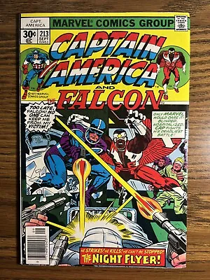Buy Captain America 213 1st App Night Flyer Jack Kirby Cover & Story Marvel 1977 A • 15.24£