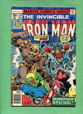 Buy Iron Man #114 Arsenal! Marvel Comics Sep. 1978 • 6.39£