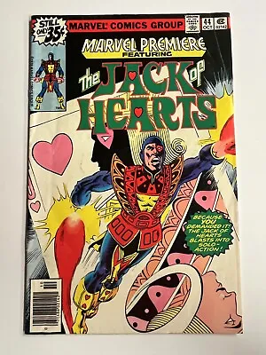 Buy Marvel Comics - Marvel Premiere #44 Jack Of Hearts  - G/vg 1978 • 3.95£