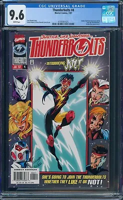 Buy Thunderbolts #4 CGC 9.6 1st Appearance Of Hallie Takahama As Jolt Marvel 1997 • 40.12£