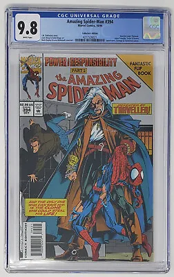 Buy CGC 9.8 Amazing Spider-Man #394 Collector's Edition (1994) Holofoil Flipbook • 86.97£