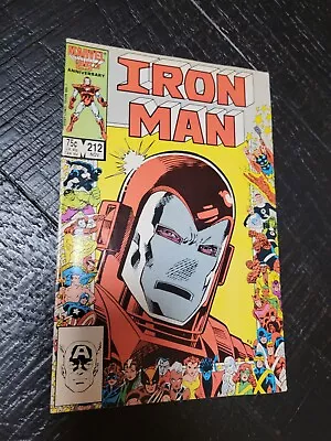 Buy IRON MAN #212 Marvel Comics 1986 Direct Edition Anniversary Issue VF • 6.79£