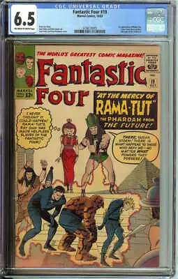 Buy Fantastic Four #19 Cgc 6.5 Ow/wh Pages // 1st App Rama-tut Marvel 1963 • 619.66£
