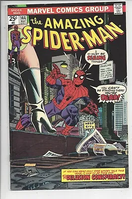 Buy Amazing Spider-Man #144 VF (8.0) 1975 - Spectacular Gil Kane Cover • 40.21£