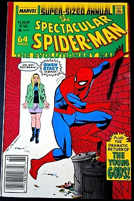 Buy THE SPECTACULAR SPIDER-MAN ANNUAL # 8 NM GWEN STACEY RETURNS Marvel Comics 1988 • 3.99£