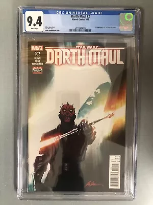 Buy Darth Maul # 2 CGC 9.4 White Marvel 5/17 1st Appearance Of Cad Bane 4110449016 • 29.05£