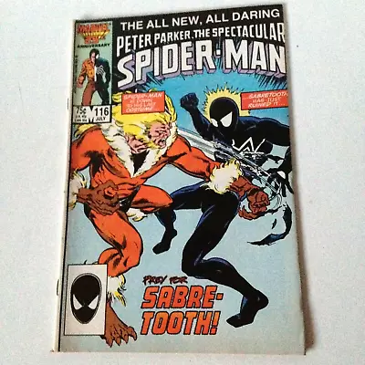 Buy Peter Parker The Spectacular Spider-man 116 Marvel Comics Vfn- 1st App Foreigner • 20£