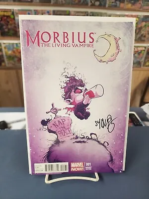 Buy Morbius The Living Vampire #1. Scottie Young Variant.  Signed • 86.73£