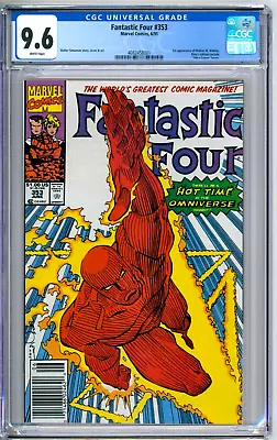 Buy Fantastic Four 353 CGC Graded 9.6 NM+ Newsstand Marvel Comics 1991 • 80.02£
