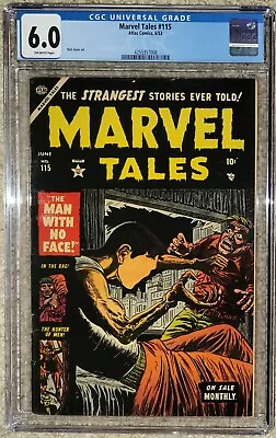 Buy MARVEL TALES #115 CGC 6.0 OW  THE MAN WITH NO FACE   Dick Ayers Cover. • 434.83£