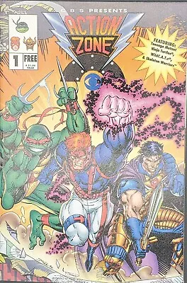 Buy Action Zone #1 1994 CBS Presents Teenage Mutant Ninja Turtles! Wildcats! Jim Lee • 9.59£