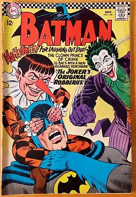 Buy Batman 186 VG/FN 5.0 * 1 Book Lot * Robin! 1st Gaggy - Joker's Sidekick! Moldof • 27.98£