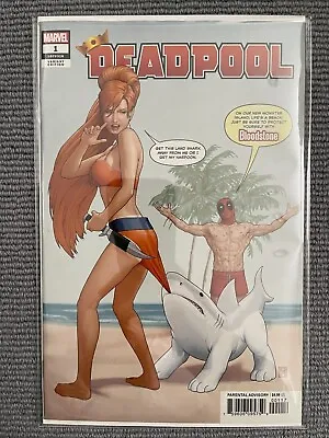 Buy Deadpool #1 Christopher Variant - Jeff The Land Shark- Elsa Bloodstone (2020) NM • 49.99£