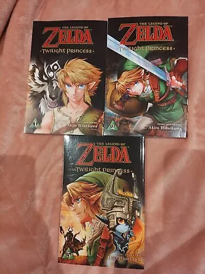 Buy Legend Of Zelda: Twilight Princess Manga Books Vol 1, 2 And 3 • 20£