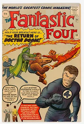 Buy Fantastic Four #10 VFN+ 8.5 Third Ever Doctor Doom • 1,295£