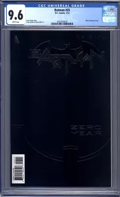 Buy Batman #25  Greg Capullo Black Embossed Cover 1st Print  CGC 9.6 • 27.70£