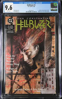 Buy Hellblazer #1 ~ 1988 D.C. Comics 1st Solo John Constantin ~ CGC 9.6 WP • 75£