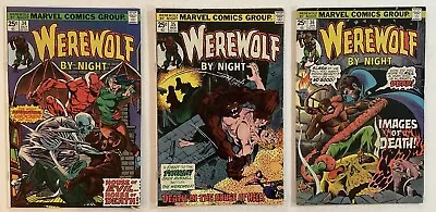 Buy Werewolf By Night #34, 35, & 36 ~ 1975-1976 Marvel ~ 34f+ 35vg+ 36f-lots Of Pics • 25.22£