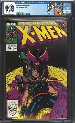Buy Uncanny X-men #257 CGC 9.8 NM/MT WP Jim Lee Art! Custom Wolverine Label 1990 • 79.26£