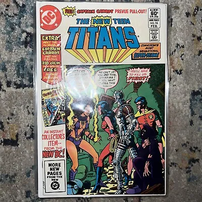 Buy New Teen Titans 16 Nm/mint(9.6-9.8) Wpgs V1 Dc 1982! 1st Captain Carrot! Perez!! • 10.24£