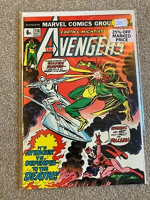 Buy Avengers 116 - Bronze Age Marvel Comics - FN • 11£