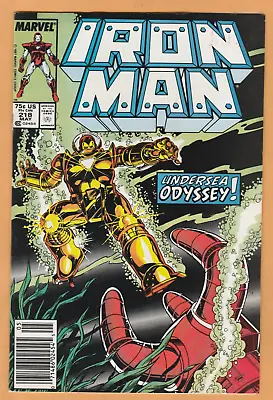 Buy Iron Man #218 - Newsstand - FN/VF • 3.90£